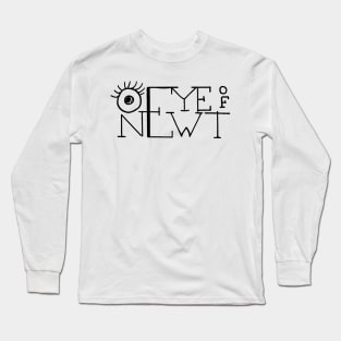 Shakespeare's Eye of newt Retro Lettering design Long Sleeve T-Shirt